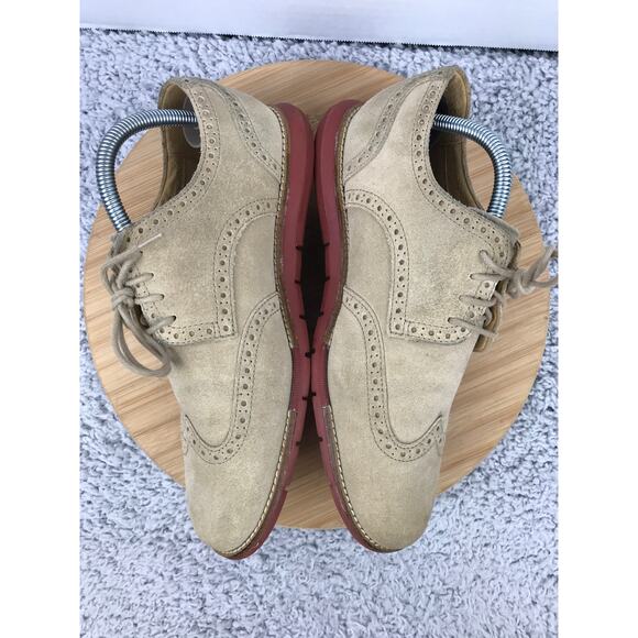 Cole Haan GrandSprint Wing II Tan Suede Wingtip Casual Oxford Shoe Mens 8 C12468 - Picture 6 of 10